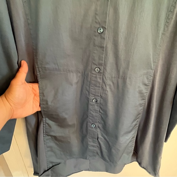 Stella Carakasi Blue Tunic Top Blouse Shirt Size XL Contemporary Lagenlook - Picture 6 of 12